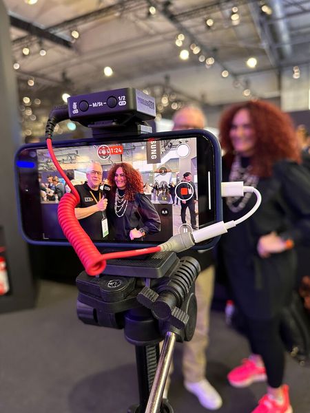 ... und zack stand ich mal vor DEREN Kamera. (Bild: Vogel IT-Medien GmbH)