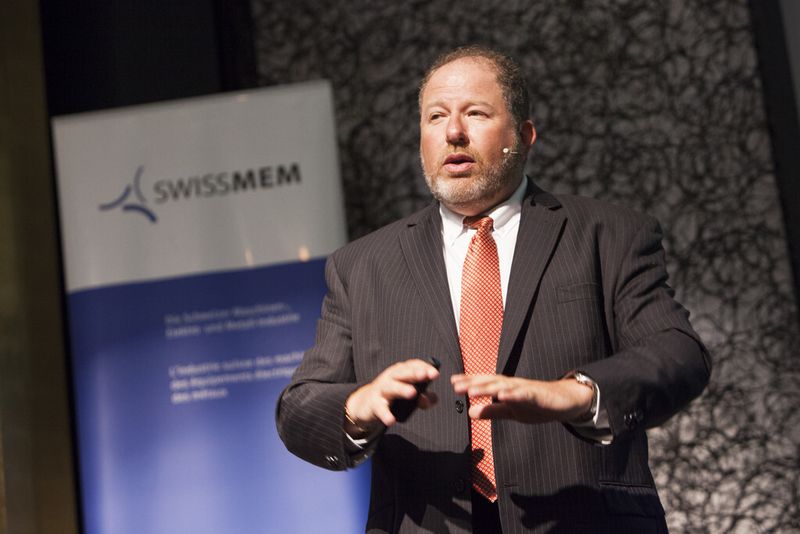 William A. Strauss, leitender Ökonom der Federal Reserve Bank of Chicago, überraschte mit der Aussage, dass über 70% der Güter, die in den USA konsumiert werden, im Land sebst hergestellt würden. (Bild: Swissmem)