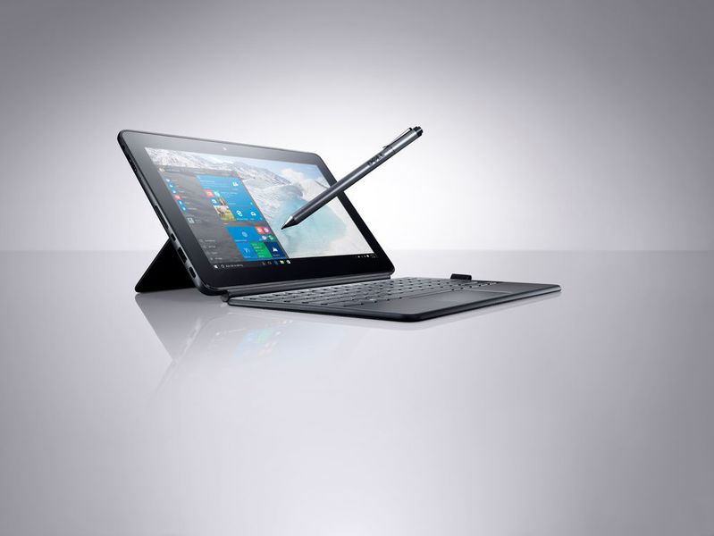 Das kleinere Latitude 11 5000 mit 10,8-Zoll-Display nutzt ebenso wie das 12 7000 einen Intel-Core-M-Prozessor der sechsten Generation. (Bild: Dell)