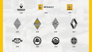 Renault ist vermutlich der einzige Autobauer der Welt, der einen Panzer als Logo hatte. In den Siebzigerjahren verlieh ein berühmter Künstler dem Signet seine persönliche Handschrift. Viel hat sich seitdem nicht mehr geändert. (Bild: Renault)