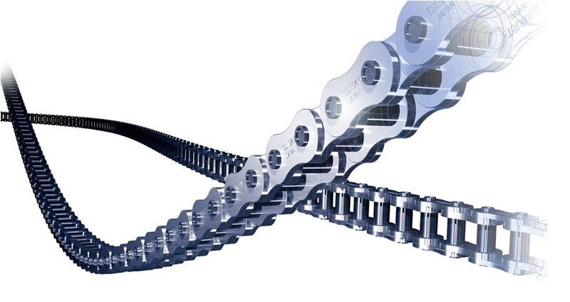 Die Mindestanforderungen an die Belastbarkeit von Rollenketten sind in der Internationalen Norm ISO 606 (Ersatz u. a. für DIN 8187-1 und DIN 8188-1) geregelt. (Bild: Tsubaki)