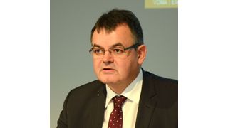 „Ich freue mich, der Vorsitzende des Fachverbands Elektrische Automation zu sein, denn wir erwarten 6 % Wachstum für 2014“, so Herbert Wegmann. (Bild: Michel)