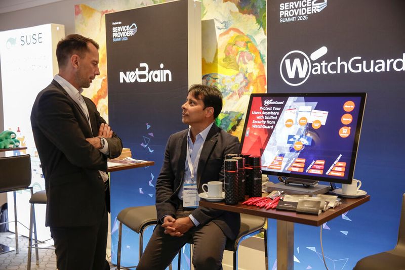 Die Sponsoren des Service Provider Summits informierten ebenfalls. (Bild: Vogel IT-Medien)