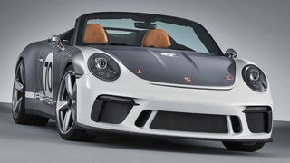 Zum 70. Geburtstag seiner Sportwagen hat Porsche eine fahrbereite 911 Speedster-Studie vorgestellt. (Bild: Porsche)