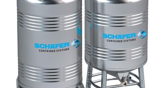 Der Container SLC von Schäfer Container Systems aus Edelstahl transport und lagert Lebensmittel aseptisch. (Bild: Schäfer Container Systems)