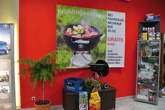 Die Frühlingsverkaufsaktion des Toyota-Betriebs. (Archiv: Vogel Business Media)