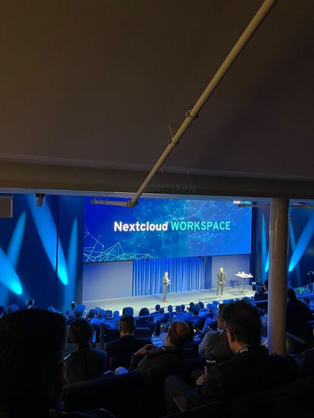 Die Vorstellung des Nextcloud Workplace auf Ionos Summit 2025 in Berlin. (Bild: Vogel IT-Medien)