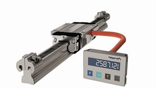 Das integrierte Messsystem IMS-Compact misst präzise und berührungslos die Position des Führungswagens der Linearführung. (Bosch Rexroth)