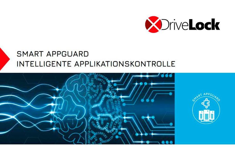 Der Spezialist für IT- und Datensicherheit aus München präsentiert in Hannover (Halle 6, Stand E15) den DriveLock Smart AppGuard (Application Control mit AI). Damit steht Unternehmen eine Endpoint Protection Platform zur Verfügung, die sehr granular einzelne Geräte innerhalb einer Smart Factory auf Basis von unterschiedlichen Richtlinien konfigurieren kann.  (Bild: DriveLock)