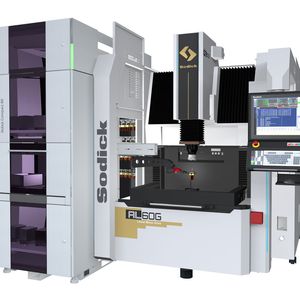 The Erowa RC80 automation system will be demonstrating automation opportunities on the Sodick AL60G.(Source:  Sodick)