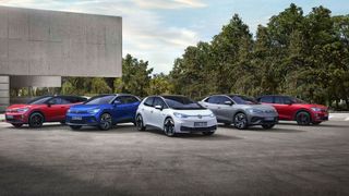 Volkswagen hat den Händlern die Verträge für die E-Auto-Agentur gekündigt. Im Bild: Die E-Auto-Palette der Marke Volkswagen. (Bild: Volkswagen AG)