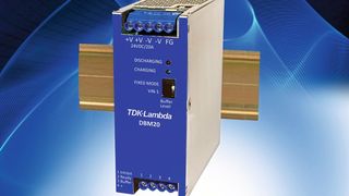 Das Puffer- bzw. Überbrückungs-Modul mit 24 V und 20 A für die DIN-Schienenmontage ist nur 49 mm breit. Anwendungsbereiche des Moduls finden sich in der industriellen Automatisierung, der Robotik und Halbleiterfertigung. (TDK-Lambda)