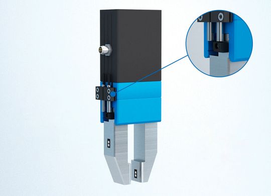 Die Miniatur-Sensoren von Contrinex ermöglichen den sicheren und präzisen Betrieb von Robotergreifern.   (Bild:  Contrinex)