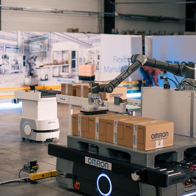 Projekte rund um Industrieroboter und Mobilroboter sollen von der neuen Organisation profitieren.  (Bild: Omron)