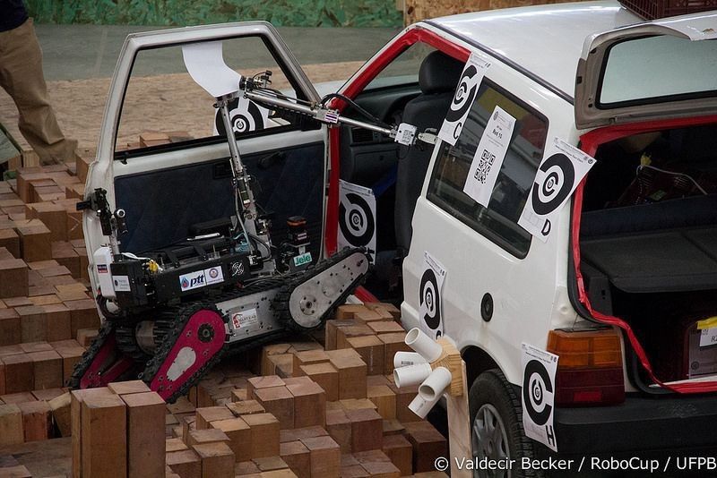 Nach der Weltmeisterschaft ist vor der Weltmeisterschaft! Während die Fußball-Weltmeister schon ihren verdienten Urlaub genießen, mussten die deutschen Roboter-Weltmeister noch in Brasilien schwitzen. Doch alle Anstrengungen haben sich gelohnt, Deutschland ist zum zweiten Mal Weltmeister in 2014. Das Team der TU Darmstadt gewann die RoboCup-Weltmeisterschaft in Brasilien mit dem Rettungsroboter Hektor. (RoboCup 2014)