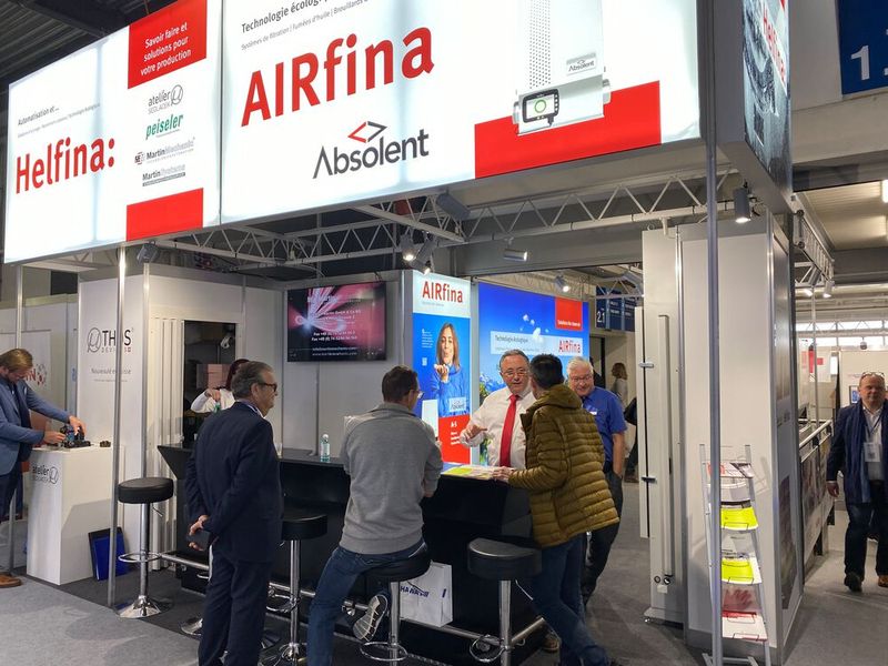Airfina präsentiert ihre Lösungen für saubere Luft in Fertigung und Produktion. (Bild: Anne Richer, SMM)