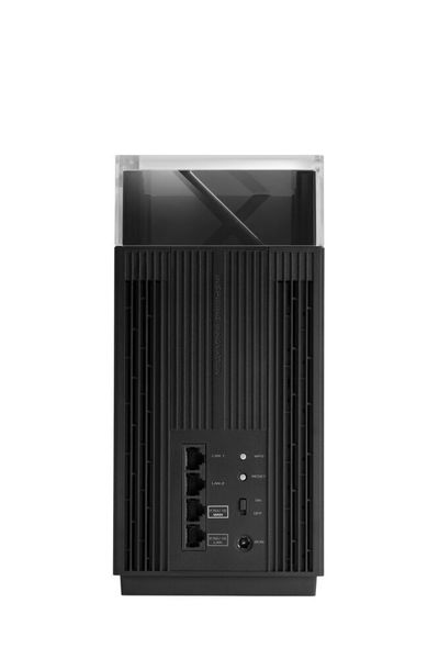 Schnelle Verbindungen zu bandbreitenintensiven Geräten lassen sich beim ZenWiFi Pro XT12 über die beiden 2,5-Gbit/s-Ethernet-Ports herstellen. (Asus)
