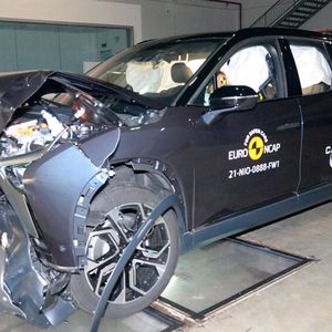 Der Lynk & Co 01 nach dem Crashtest.(Bild:  EuroNCAP)