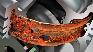 Stahlkolben konventioneller Bauart mit einem Kühlkanal der ein Kühlmedium enthält: Federal-Mogul stellte auf seinem Technologietag Optimierungsansätze für Nutzfahrzeug-Dieselmotoren vor. (Federal-Mogul)