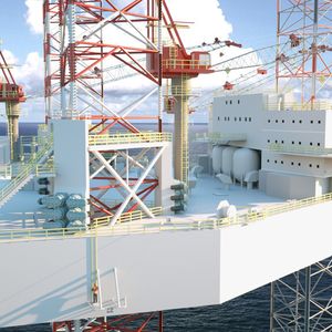 Solche Getriebe kommen u.a. in höhenverstellbaren Offshoreplattformen zum Einsatz.