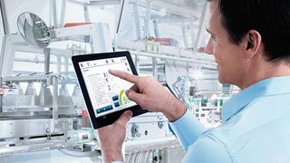 Bild 1: Verknüpfung von physischen Objekten mit der virtuellen Welt ist die Grundlage für vorausschauende Instandhaltung.  (Bosch Rexroth)