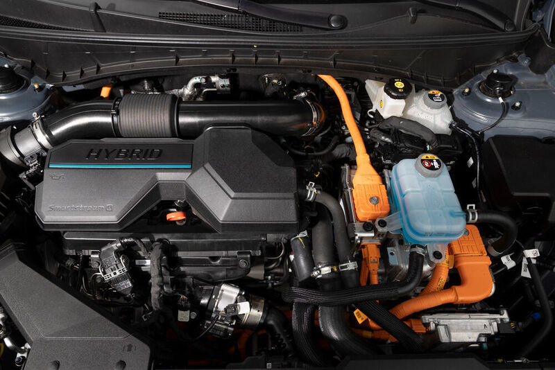 Bei den Motoren geht es vor allem um das Thema Elektrifizierung. Nahezu alle Antriebe sind elektrifiziert. (Hyundai)
