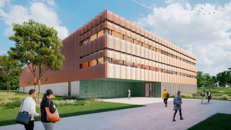Das HLRS III in Stuttgart soll ab 2027 enorme Rechenleistung mit Photovoltaik, Abwärmenutzung und dynamischem Energiemanagement verbinden. Davon können auch kleine und mittlere Unternehmen profitieren, ohne eigene Supercomputer betreiben zu müssen.(Bild:  HLRS)