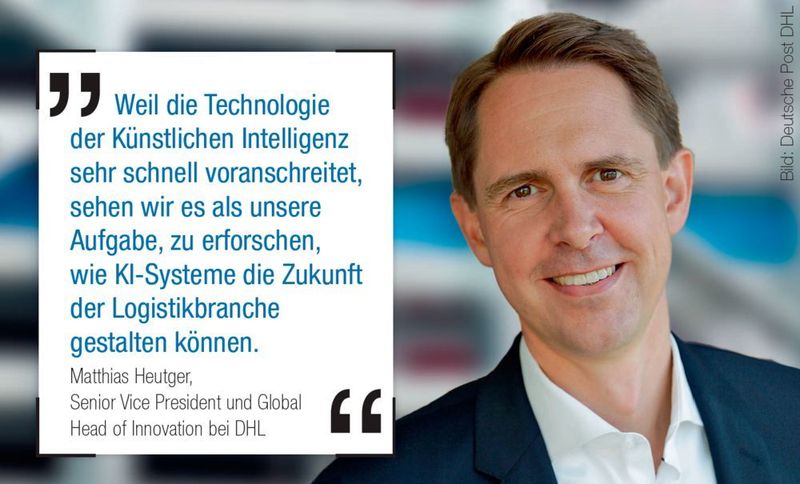 Die Technologie der Künstlichen Intelligenz könnte in der Logistik und im Supply Chain Management weitreichende Verbesserungen erwirken. Schon heute wird sie dafür eingesetzt, Leerfahrten zu vermeiden sowie Kosten und Umweltbelastungen zu reduzieren. (Deutsche Post DHL / MM LOGISTIK)