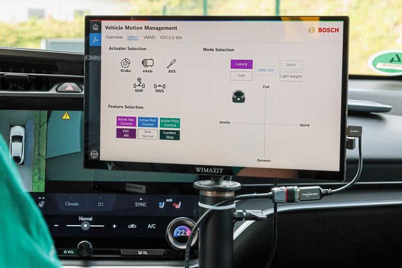 The Lexus could be driven either sportily or 