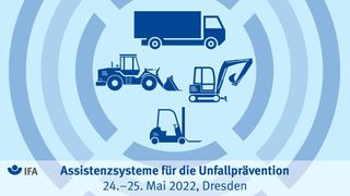 Wenn es um Fahr- und Wegeunfälle mit Nutzfahrzeugen und mobilen Arbeitsmaschinen wie Gabelstaplern geht, übernehmen Assistenzsysteme eine Schlüsselrolle. (DGUV, Dejan Jovanovic - stock.adobe.com)