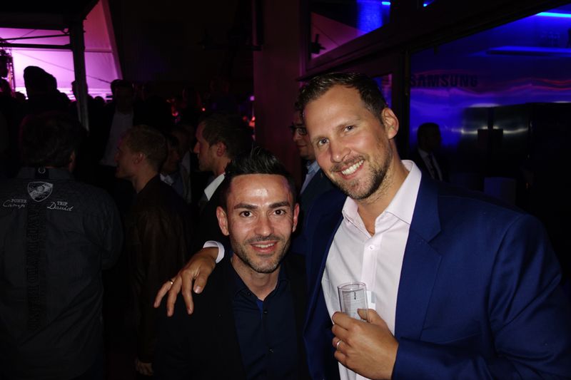 Romeo Gramaglia (l.), PNY, und Oliver Rösgen, Samsung (Bild: IT-BUSINESS)