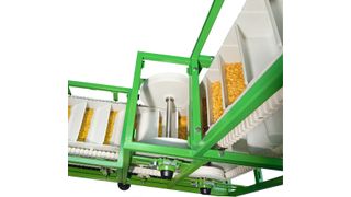 Becherband eines Winkelbecherwerks Typ WB 370 (Bild: Nerak)