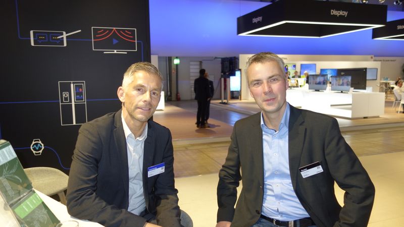 (l.) Axel Burhenne, Samsung, und André Nickel, Eurovia (Bild: IT-BUSINESS)