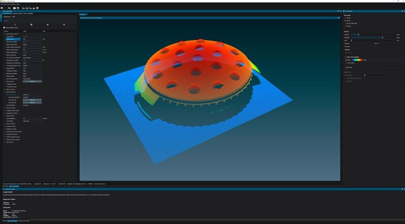 Eine intuitive Bedienoberfläche erlaubt eine schnelle Einrichtung und Auswertung von 3D-Anwendungen mit Alti Z.