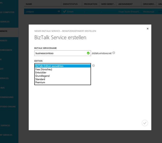 In Microsoft Azure gibt es einige Serverdienste, die dem Hadoop-Cluster zur Seite stehen können. (Bild: Microsoft/T. Joos)