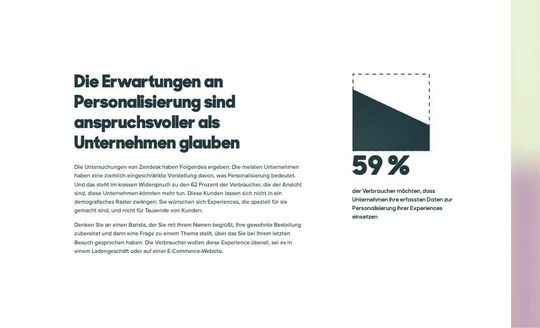 (Verbraucher erwarten persönliche Erlebnisse. (Bild: Zendesk))