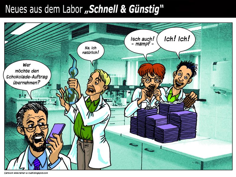 Übersicht unserer Bildergalerien (Comic: www.rainer-e-ruehl.blogspot.com) (Bild: LABORPRAXIS)