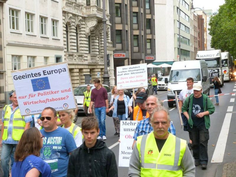 Zu den Demonstrationen schließen sich immer mehr Unternehmer an. (Bild: IG Fair KEP)