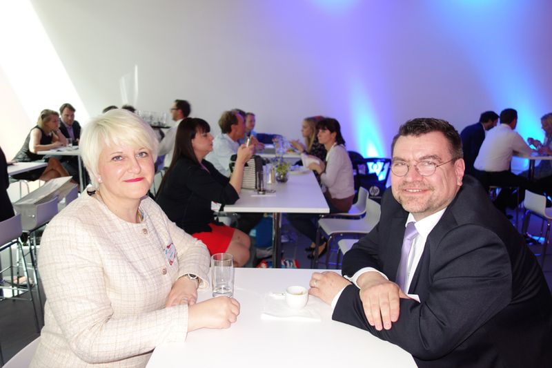 Iris und Norbert Wisotzki, WiKosSiTech, beim Lunch (Bild: IT-BUSINESS)