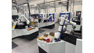 Eye-catcher in the Smithstown workshop: These four Tschudin Cube 350 machines will soon be complemented by a fifth and sixth centerless grinding machine. (Image:Smithstown Light Engineering)