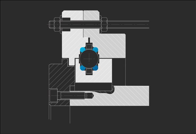 Geometrie und Werkstoff der Gehäuseteile eines Drahtwälzlagers sind frei wählbar. (Bild: Franke)