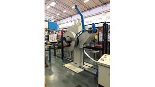 2-t-Doppelhaspel mit großer Dornhöhe für eine Abwicklung von oben und unten. (Bild: GSW Schwabe)