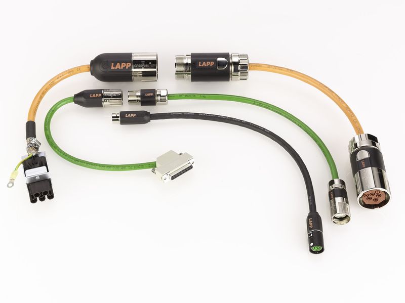 Die Ölflex-Connect-Servo-Konfektionen sollen technisch besser und vielfältiger als herkömmliche Lösungen und zudem weltweit verfügbar sein. (Bild: Lapp)