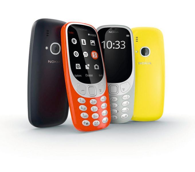 Revival: das Nokia 3310 kommt zurück. Mit 22-Stunden-Telefonie und einer Standby-Zeit von einem ganzen Monat schlägt das 3310 andere Geräte um Längen. Auffallend ist auch die neue Farbgebung. Natürlich darf der Spieleklassiker Snake nicht fehlen.  (HMD)