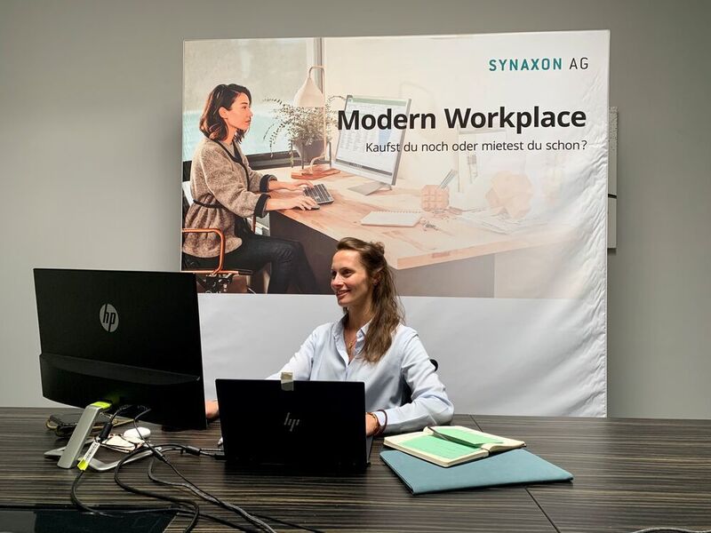 Sarah Jürgens, Sales Managerin bei Synaxon, erklärte in ihrem Workshop den Modern
Workplace.
 (Synaxon)