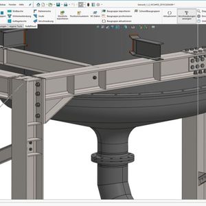 Solidsteel parametric in Solidworks steigert die Effizienz bei der Konstruktion von Stahlelementen.