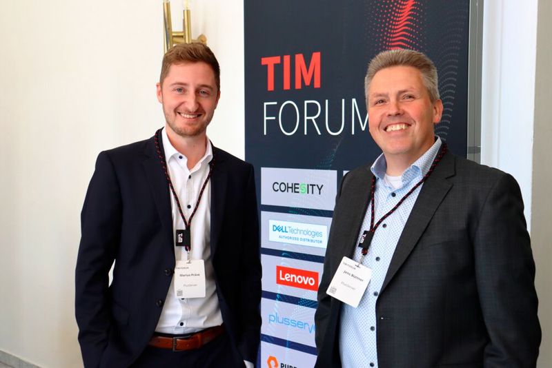 Marius Präve (Plusserver), Jens Büttner (Plusserver) (Bild: TIM AG)