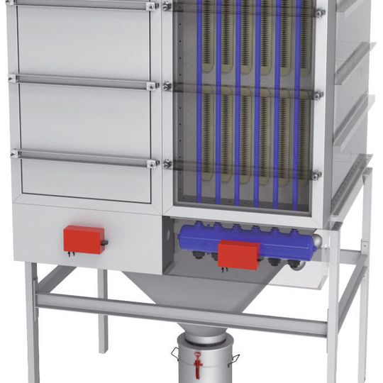 Der neue AJL-Lamellenfilter lässt sich leicht reinigen. (Bild:  Infastaub)