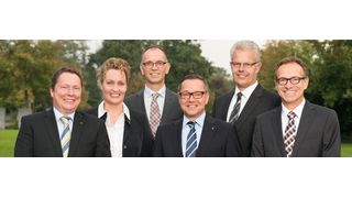 v.l. Sven Hohorst, Geschäftsführender Gesellschafter, Tordis Eulenberg, Leitung Personal, Organisationsentwicklung und Projekt-Management, Dr. Thomas Albers, Leitung Automation, Axel Börner, kaufmännische Leitung, Ulrich Bohling, Produktionsleitung, und Jürgen Schäfer, Vertriebsleitung. (Wago)