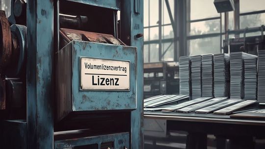 Damit aus Volumenlizenzverträgen einzelne Lizenzen verkauft werden konnten, brauchte es einen langwierigen Rechtsstreit.(Bild:  Midjourney / KI-generiert)